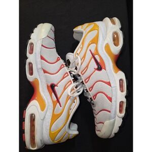 Nike Air Max Plus Tn Sunburn White Yellow Orange Black Mens Size 9‎ Rare!